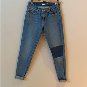 Dark wash super skinny Levi’s jean